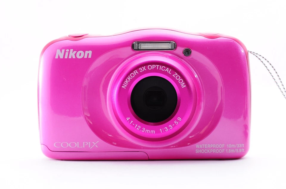 UNUSED Nikon Coolpix W100 Pink Near Mint Waterproof Digital Y3319 - Image 2 of 4