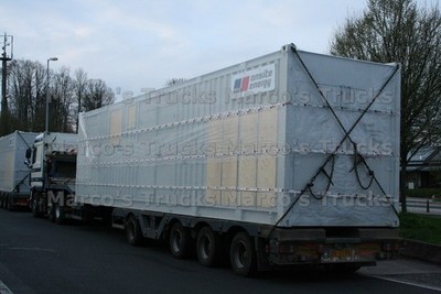 LKW Foto Plattformanhänger Niederlande weiß mtu onsite energy Kässbohrer #n7ic
