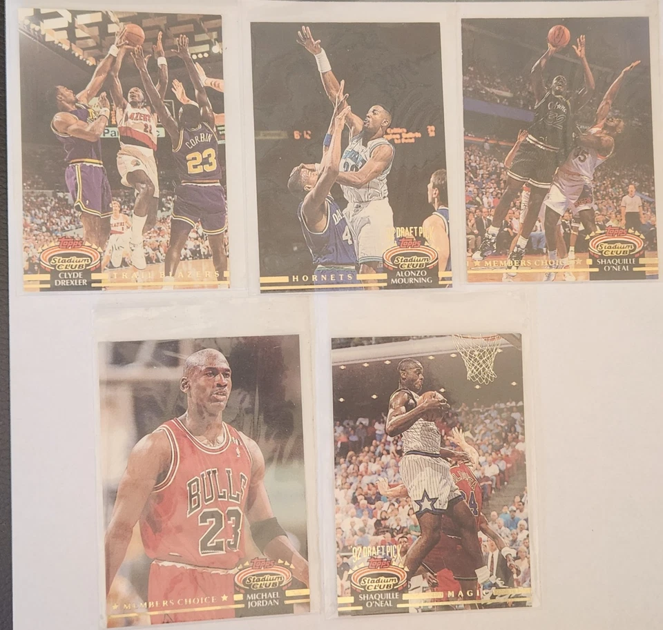 1992-93 Topps Stadium Club Basketball Series 2 Complete Set #201-400 Shaq RC NBA - Image 2 of 2