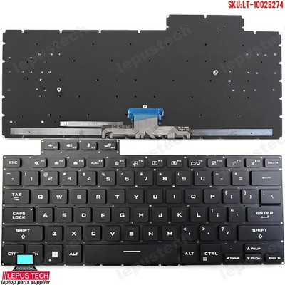 Asus ROG Zephyrus M16 GU603ZE GU603ZM GU603ZW black RGB backlit US keyboard OEM