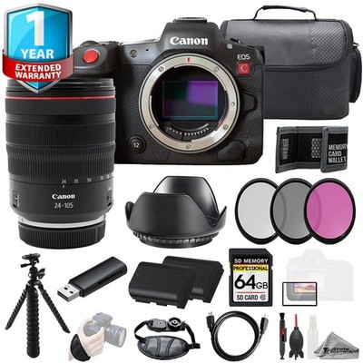Canon EOS R5 C Camera + 24-105mm f/4L IS USM Lens+1Yr Warranty +64GB- Kit