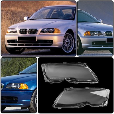 Headlight Lens Covers – Clear Polycarbonate – Fits BMW E46 2-Door (1999-2006) & M3