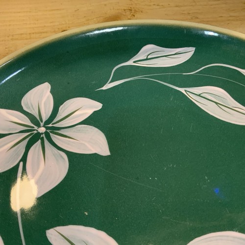 Watt Keramik Sternenblume groß 15" Servierplatte Tablett Ladegerät Platte Vintage - Bild 15 von 15