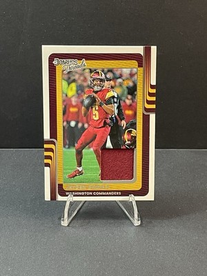 2025 Donruss Jayden Daniels Threads Washington Commanders Patch Relic DTH-JDS