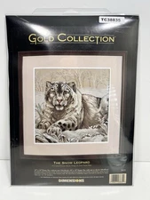 Dimensions The Gold Collection The Snow Leopard Counted Cross Stitch Kit #3835