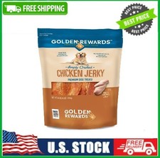 Golden Rewards Chicken Flavor Premium Dry Jerky Treats for All Dogs, 64 oz