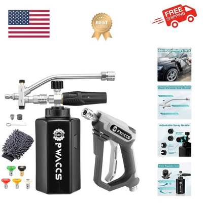#ad Pressure Washer Foam Gun with Dual Connector Accessory Short Power Washer Gu... $90.96