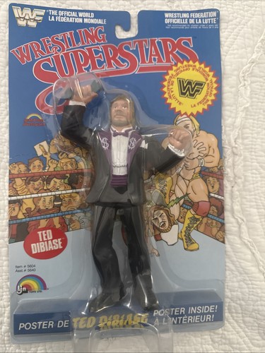 WWF WWE LJN Million Dollar Man Ted DiBiase MOC- Ca...