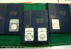 Complete 1878-1921 Morgan Silver Dollar set in 3 folders, mostly Uncirculated