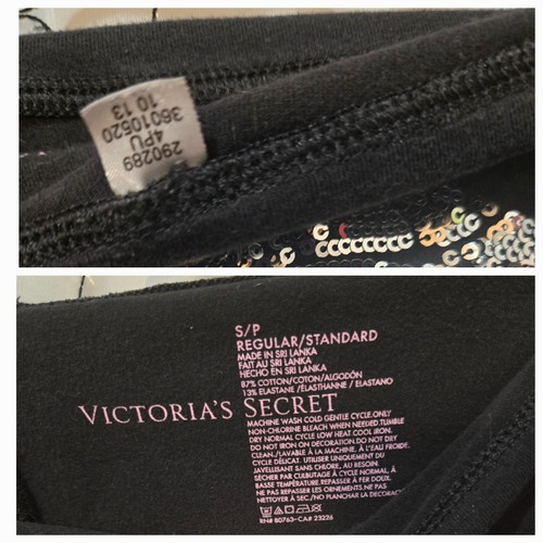 Pantalones de yoga plegables vintage Y2K Victoria's Secret VS alas plateadas ángel S - Imagen 2 de 2