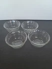 Pyrex 463 6oz 175ml Custard Cups Small Bowls 3 Lines - Set of 4
