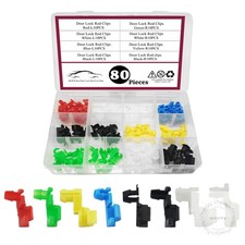 80PCS Door Lock Rod Car Clips Assortment Kit, Door Install Clips Tailgate Handle