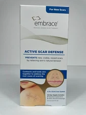 Embrace Active Scar Defense C-Section Surgical Scar Silicone Sheet 4.7in 30 Days