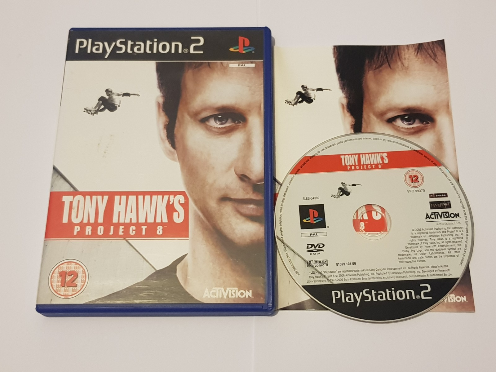 Tony Hawk's Project 8 Skateboarding Game For Sony Playstation 2 PS2 Activision