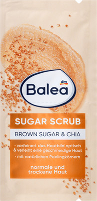 Balea ~ Brown Sugar Face Scrub ~ 2 x 8 ml ~ Gesichtspeeling ~ Hautverfeinernd ~ Neu
