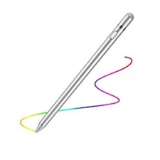 SILVER Pencil Stylus For iPad iPhone Samsung Tablet Phone Pen Touch Screen