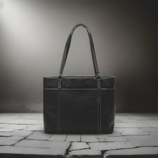 Overbrooke Classic Messenger 15.6  Laptop Tote Bag Purse - Vegan Leather - New