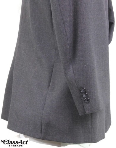 Kuppenheimer Herren Grau 2 Teiler Anzug 2 Btnn Wolle 42S Flache Fronten 41" Taille - Bild 6 von 9