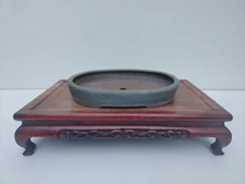 Tokoname Bonsai Tree Pot Shosen Yamaaki Light Blue Glazed Width 30.8cm/ 12.1 in.