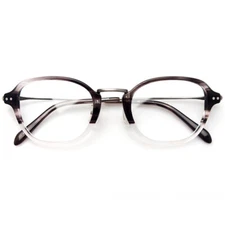 Rectangle Glasses Acetate Metal Mixed Eyeglasses Frame Rechteckig Brillengestell