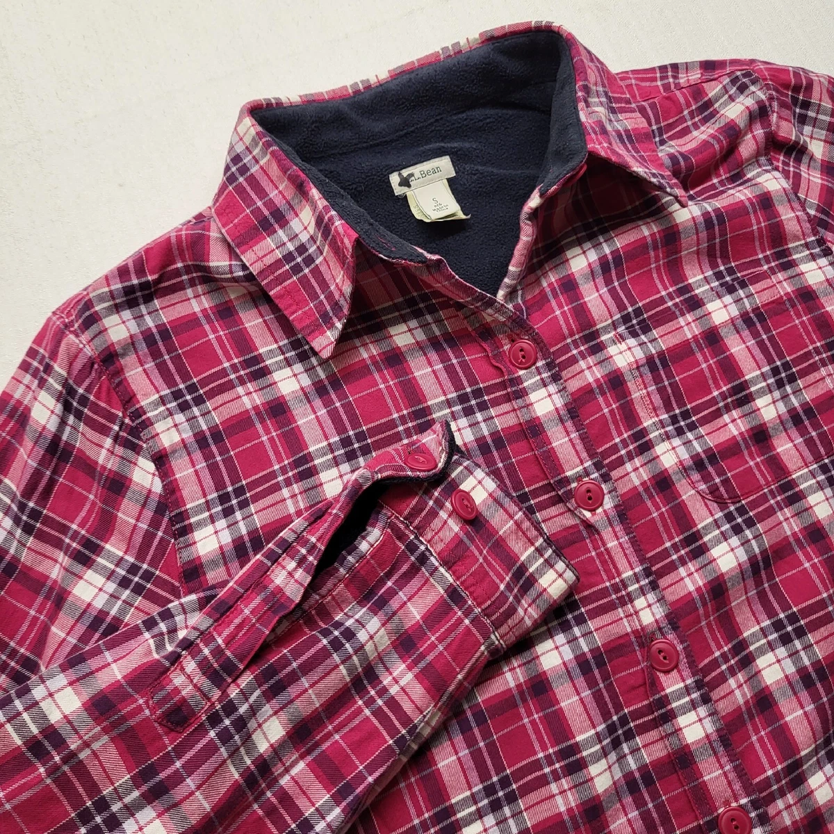Fleece lined flannel shirt women's pink cheap