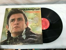 The World of Johnny Cash 2 LP Set Columbia Stereo VG Free Shipping
