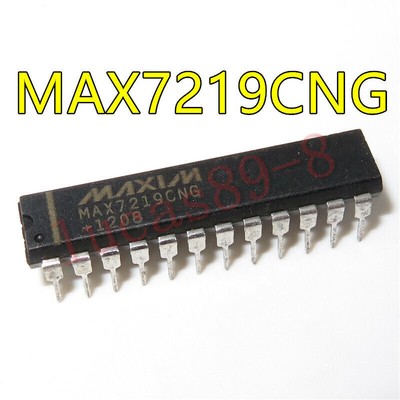 5PCS IC   MAX7219CNG Max7219 IC DRIVER LED DISPLAY 8DGT 24-DIP #T5*
