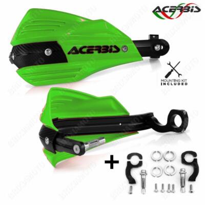 Paar Handschutz ACERBIS X-Factor Grün Für Kawasaki 65 KX 2005-2014