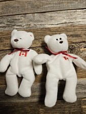 Ty Teenie Beanie Baby Maple The Bear McDonald's 1993  Set Of 2 