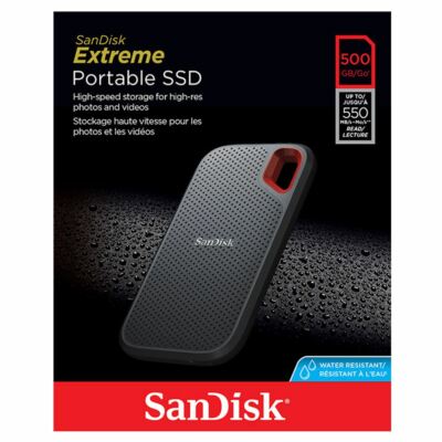 SanDisk 500GB Extreme Portable External SSD-USB-C, USB 3.1- Brand
