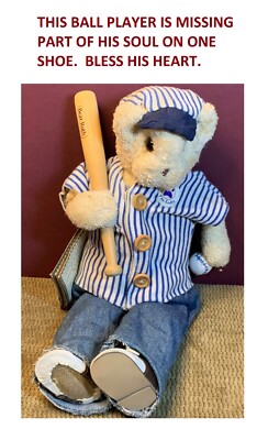 1997 VTG THREAD BEARS NAME IS ''BEAR RUTH BRUIN'' PLUSH/STUFFED ANIMAL