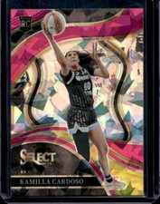 2024 Panini Select WNBA Courtside Level Kamilla Cardoso #207 Pink Ice Prizm (RC)