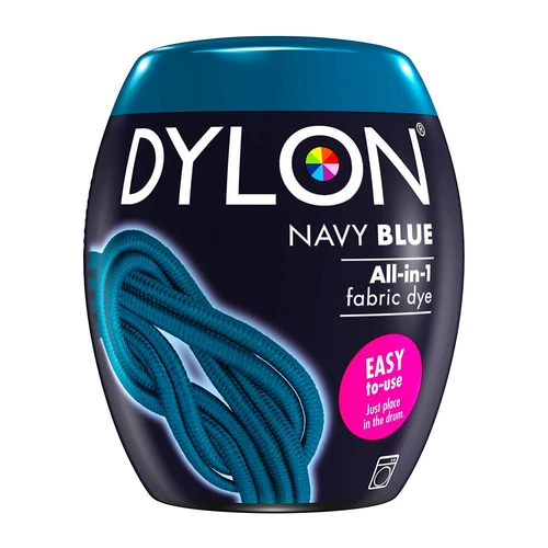 Dylon textile dye navy blue color & fixer for 600 g fabric dye Navy
