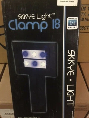 INNOVATIVE MARINE SkkyeLight Clamp - 6-LED freshwater lighting, black (8000K/18W) NEW