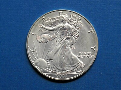 2001 American Silver Eagle US Mint Walking Liberty Coin 1oz .999