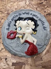 Spoontiques Betty Boop A Girls Gotta Do What A Girls Gotta Do! Wall Plaque