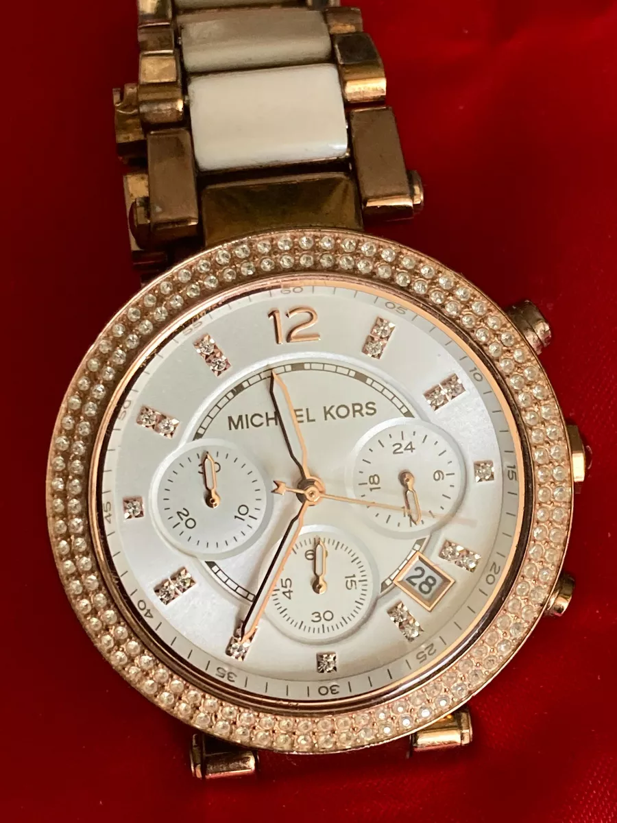 Michael Kors Women's Parker Rose Gold Stainless Steel Chronograph Watch MK5774