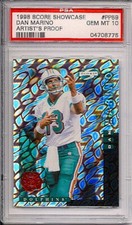 💎1998 Score Showcase Artists Proof HOFer Dan Marino #PP59 PSA 10💎VERY RARE💎