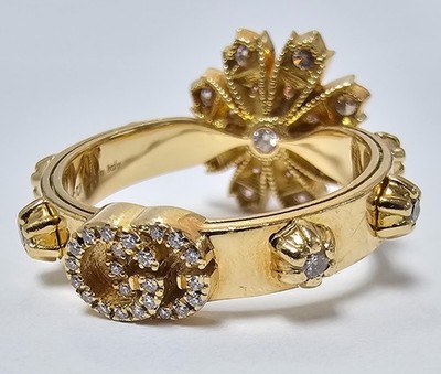 Act Now Ladies 18k VS diamond  Flora Gucci ring