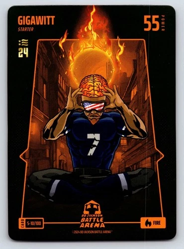 2024 Bo Jackson Battle Arena Gigawitt Fire # S-10/100 Bobby Witt Jr. 2024 NSCC
