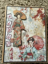 Handmade Scrapbook Mini Album/ Folio Japan Traveler Adventure Book