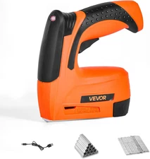 Cordless Brad Nailer, 2-In-1 Nail Gun Staple Gun 18 Gauge 5/8 Inch Battery Power