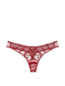 Victoria's Secret  Very Sexy Unlined Low Cut Demi Bra Thong  Set 34D ,M  Red