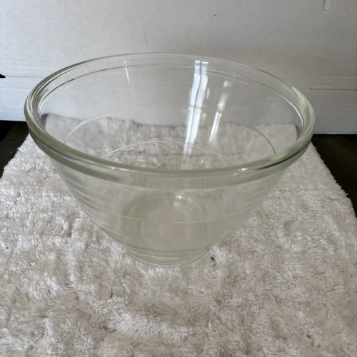 VTG "PYREX FOR KITCHENAID" CLEAR 6 1/2" GLASS BEEHIVE MIXER BOWL 1950S