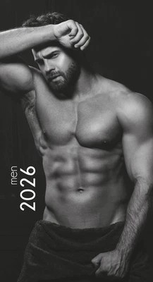 MULTI-DIGITAL Erotik Kalender Wandkalender Männer MEN 2026 schwarz-weiß