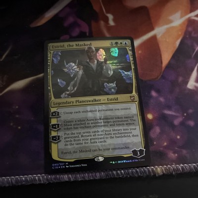 Estrid, the Masked (Commander 2018) Oversize Cards Foil Magic The Gathering