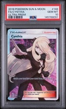 Cynthia #148 Ultra Prism Full Art Pokemon Card PSA 10