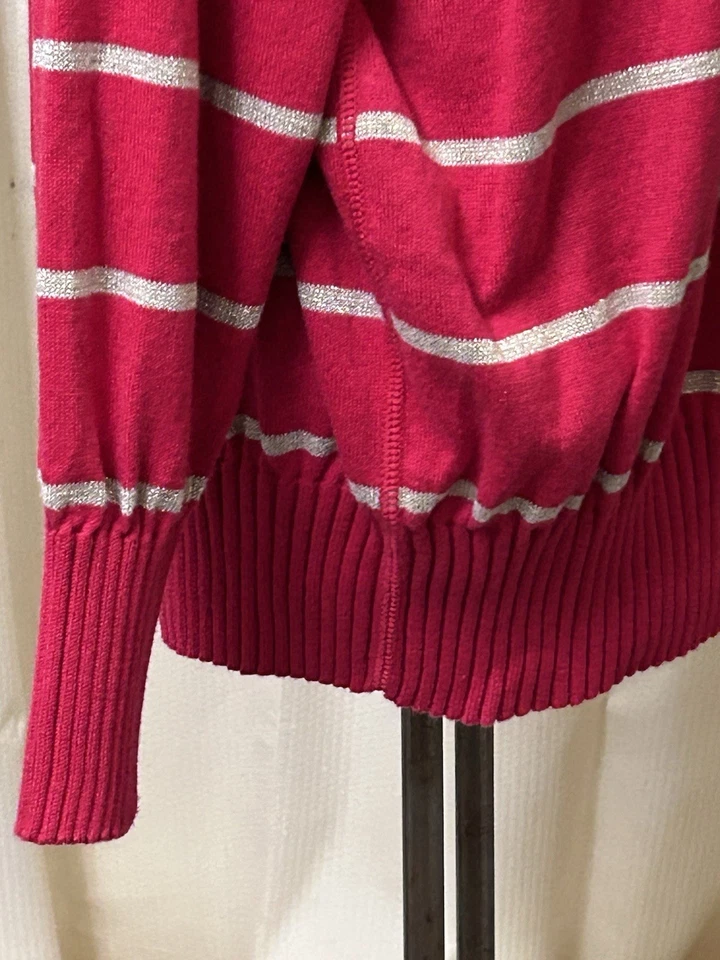 Nuevo Suéter Sonoma Para Mujer Talla 2X Indulgente Rojo y Dorado Navidad Vacaciones Suave Nuevo con Etiquetas Foto 4 de 4