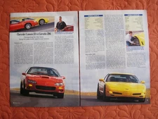 2001 CHEVY  CAMARO SS vs Z06 CORVETTE - ORIGINAL ROAD TEST - EXCELLENT CONDITION