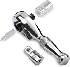HORUSDY 1/4-Inch Stubby Ratchet Wrench Set, C...